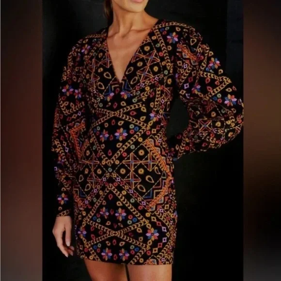 Brand new with tags FARM Rio corduroy embroidered dress - Picture 9 of 10